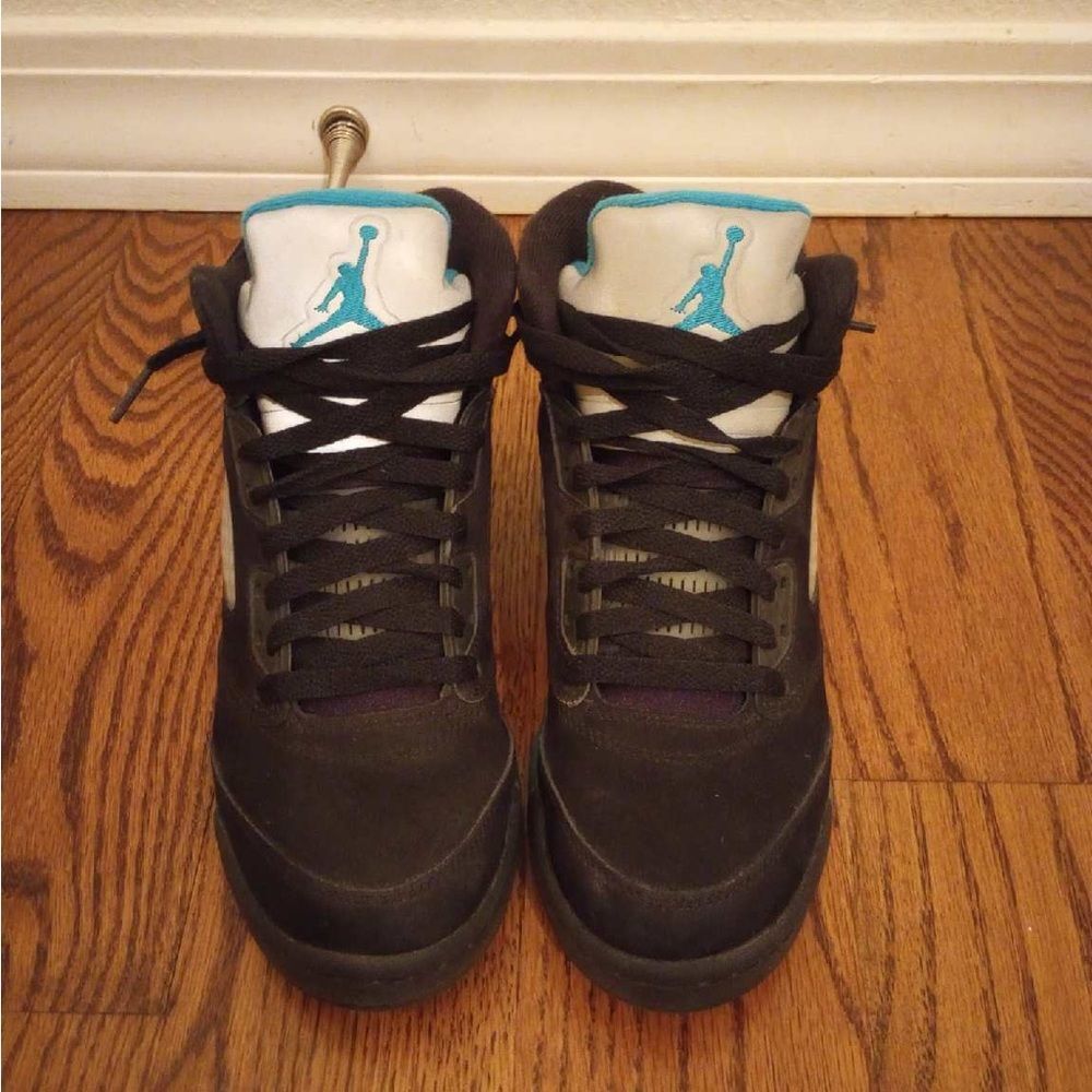 Jordan 5 Retro GS Aqua Sneakers Shoes Boys 6.5Y - Picture 3 of 5